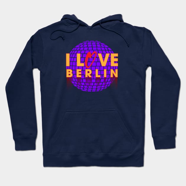 I Love Disco Berlin Hoodie by dojranliev